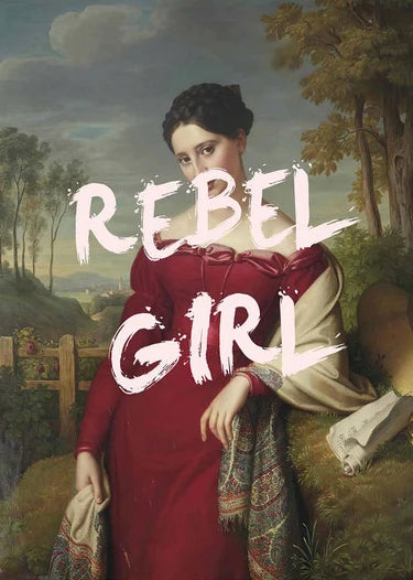 Victorian Female Graffiti Quotes Wall Art Canvas Prints - The Finishing Touch Decor