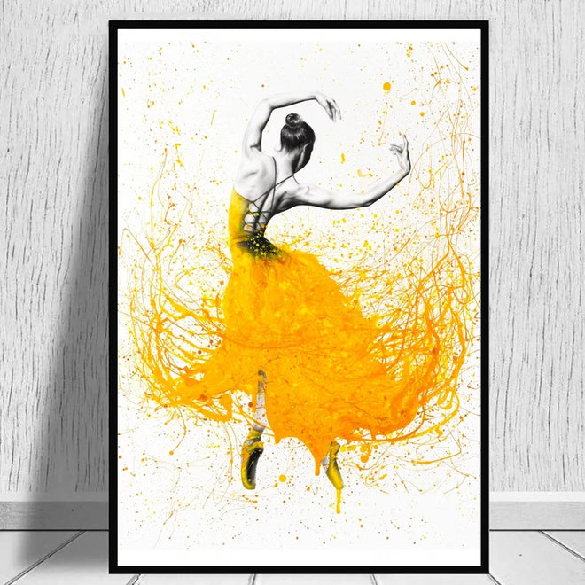 Graffiti Canvas Painting Color Painted Art Posters Ballet Miss Actress Dance Pictures Home Decor Prints Living Room Decoration