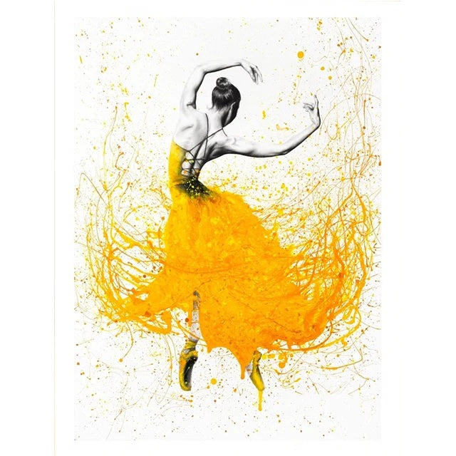 Graffiti Canvas Painting Color Painted Art Posters Ballet Miss Actress Dance Pictures Home Decor Prints Living Room Decoration