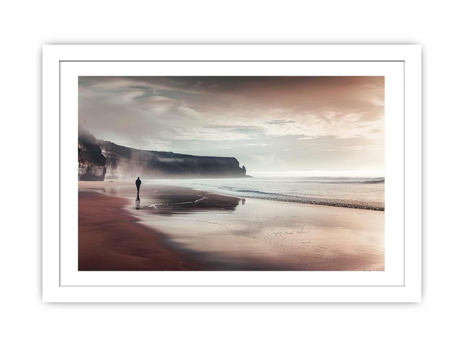 Framed Coastal Byron Bay Shore Wall Art Print - The Finishing Touch Decor