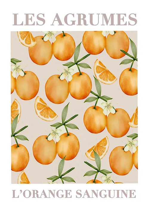 Retro Lemon Garden Canvas Poster Wall Art Print - The Finishing Touch Decor