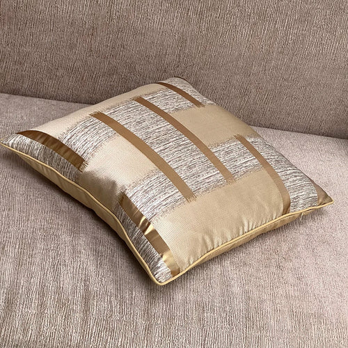 Shiny Holiday Accessories With Gold Stripe Decoration, cushion cover And Pillowcase without pillow core