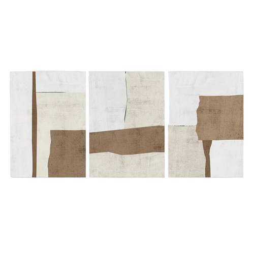 Minimalist Neutral Canvas Wall Art Prints - Set of 3