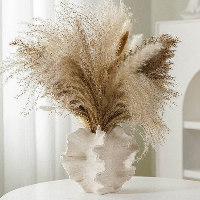 Ceramic "Jelly Ear" Coral Nordic Art Minimalist Vase - The Finishing Touch Decor