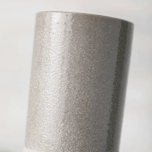 Neutral Simple Two-Toned Ceramic Classic Grey Vase - The Finishing Touch Decor