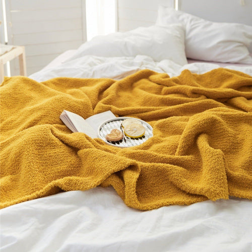 Cozy Knit Microfiber Soft Throw Blanket - color Variety - The Finishing Touch Decor