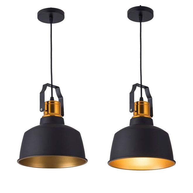 Black Aluminum Industrial Chandelier Pendant Lighting - The Finishing Touch Decor